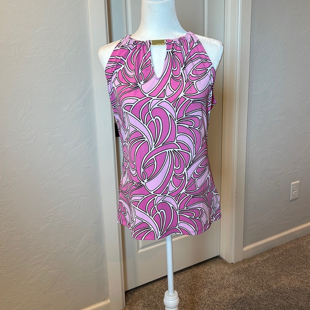 Michael Kors pink sleeveless blouse!